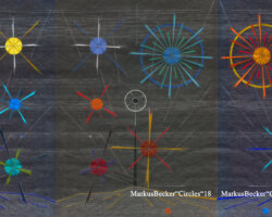 031 "Die vervielfachten Sterne" Serie: 3er. 1x FS 02 FS 03 / 2xFS 02 FS 08, Druckgröße: ca. 90 cm breit x 42 cm hoch.